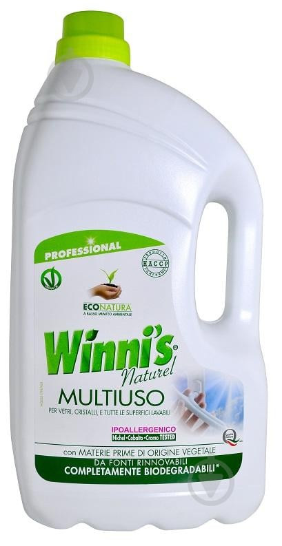 Средство моющее для стекла и зеркал Winni’s naturel Multiuso 5л - фото 1