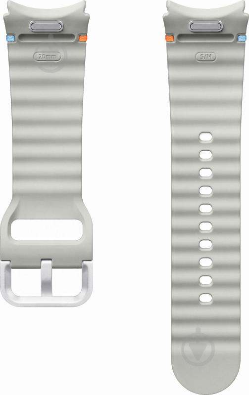 Змінний ремінець Samsung Sport Band (S/M) silver (ET-SNL30SSEGEU) - фото 2