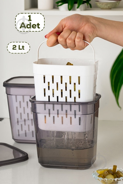 Мойка для овощей Violet House 0544 Transparent 2 л - фото 5 Мойка для овощей Violet House 0544 Transparent 2 л - фото 5