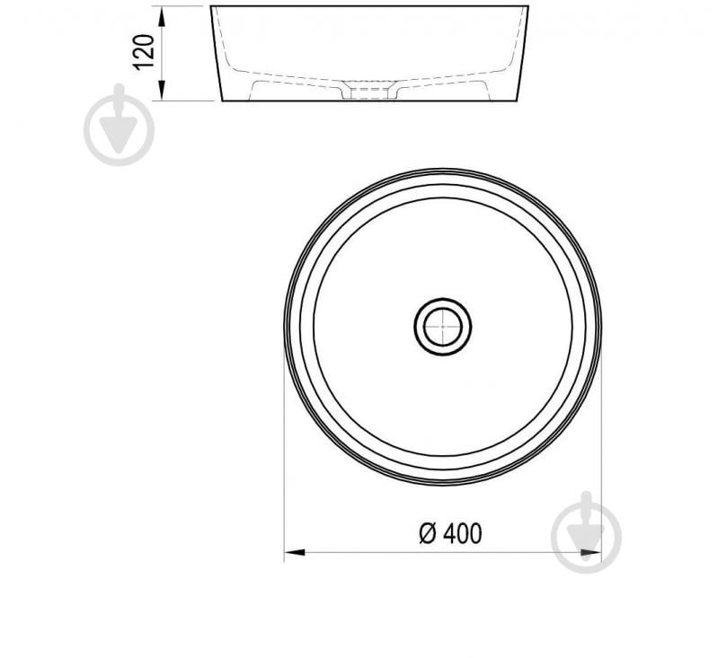 Умывальник-чаша Ravak UNI 400 - фото 2 Умывальник-чаша Ravak UNI 400 - фото 2