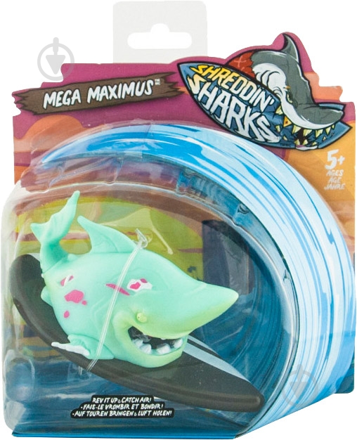 Фігурка Shreddin' Sharks фінгерборд з Mega Maximus - фото 1 Фігурка Shreddin' Sharks фінгерборд з Mega Maximus - фото 1
