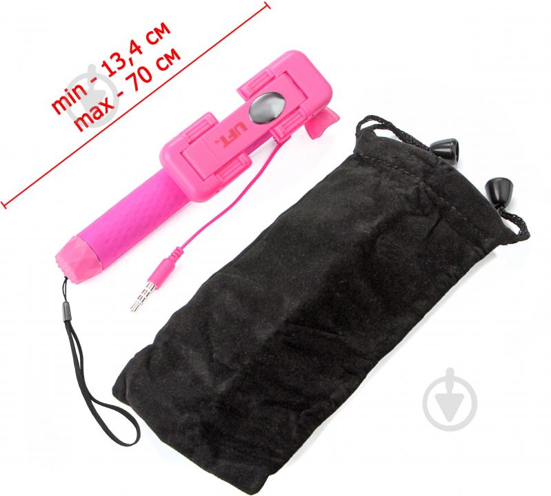 Селфи-монопод UFT NANO-Stick pink - фото 2
