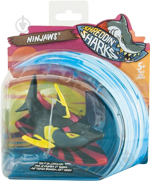 Фигурка Shreddin' Sharks фингерборд с Ninjaws - фото 1