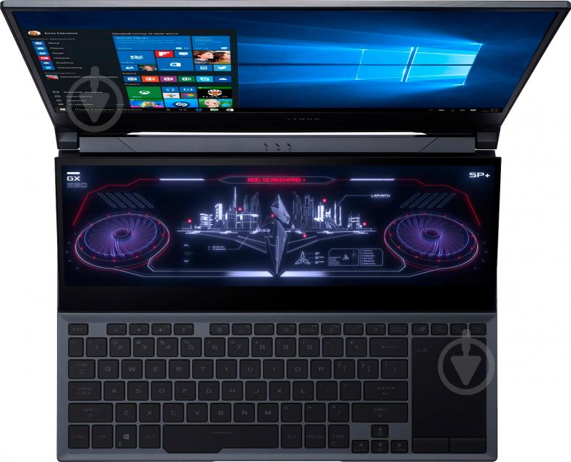 Ноутбук Asus ROG Zephyrus Duo 15 GX550LWS 15,6" (90NR02Y1-M01860) gunmetal grey - фото 4