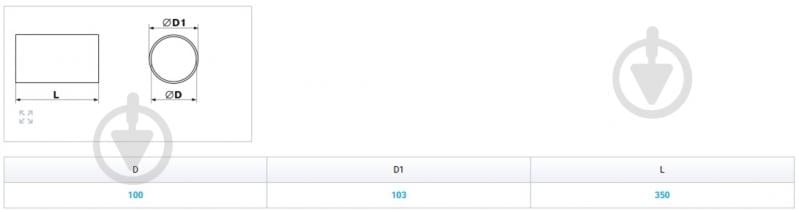 Канал круглый Вентс Пластивент 10035 - фото 2