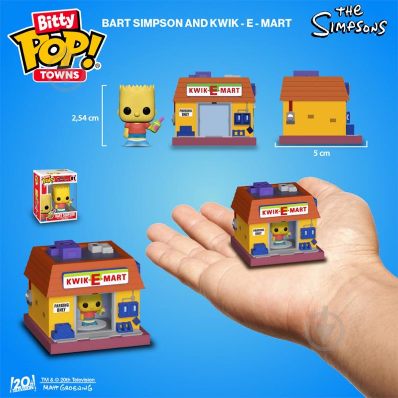 Набор фигурок Funko BITTY POP! Town серии «Симпсоны» Барт Симпсон и Квики-Март 83684 - фото 3 Набор фигурок Funko BITTY POP! Town серии «Симпсоны» Барт Симпсон и Квики-Март 83684 - фото 3