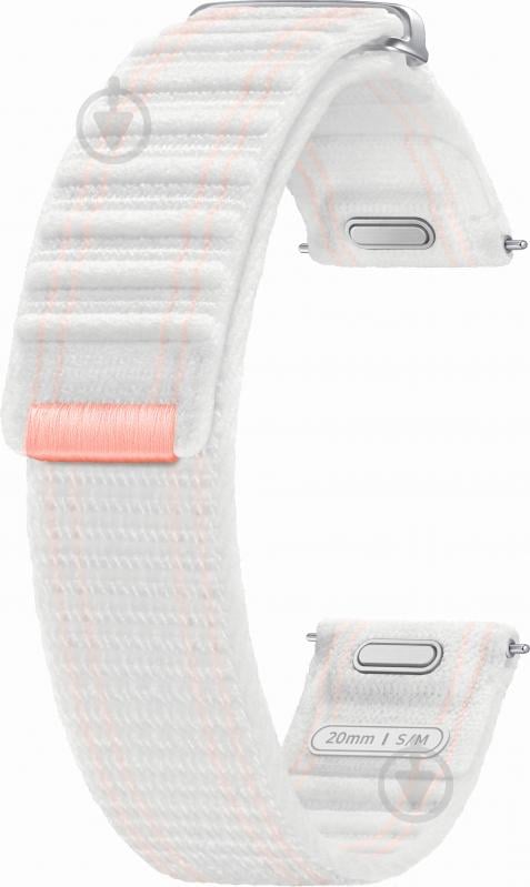 Змінний ремінець Samsung Fabric Band (S/M) pink/white (ET-SVL30SWEGEU) - фото 1