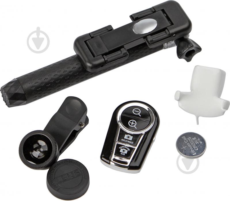 Селфі-монопод UFT SS15 zoom black з вбудованим Bluetooth, 4 in 1 - фото 3