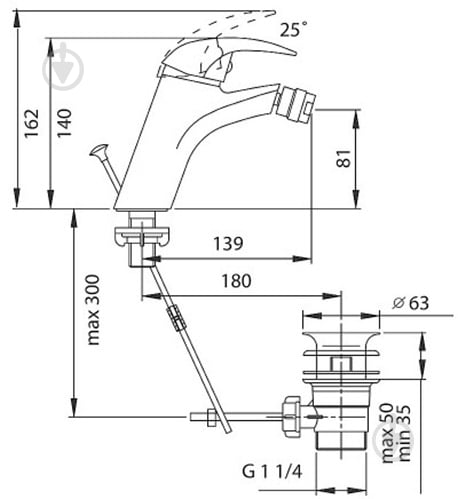 Смеситель для биде Ferro Ancona BAN 6 - фото 5