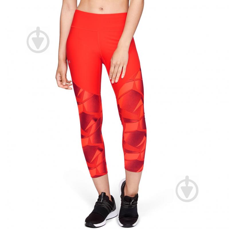 Лосины Under Armour UA Vanish Printed Crop 1322086-890 р.S красный - фото 1