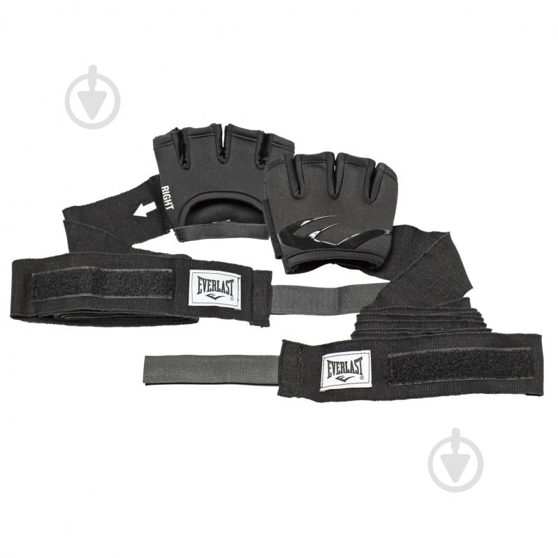 Бинти-рукавички Everlast EVERGEL FASTWRAPS р.S черный 230 см P00002027 - фото 1 Бинти-рукавички Everlast EVERGEL FASTWRAPS р.S черный 230 см P00002027 - фото 1