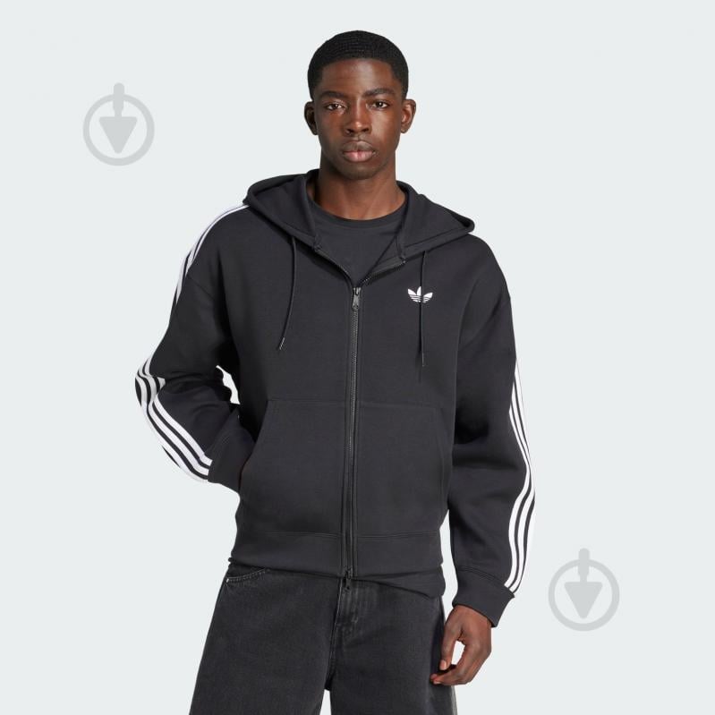 Джемпер Adidas SPACER HOODIE JX1507 р.S чорний - фото 1