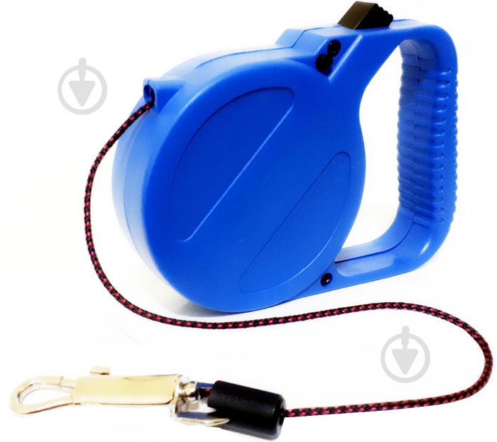 Поводок-рулетка Lilli Pet Htech basis 3 м для 7 кг синий - фото 1