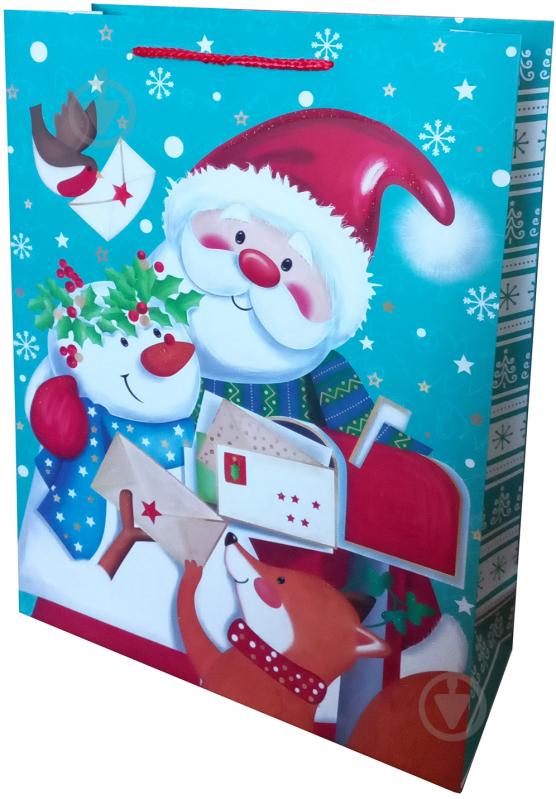 Пакет подарунковий новорічний 18cмх22см Преміум дитячі дизайни Happycom International - фото 2 Пакет подарунковий новорічний 18cмх22см Преміум дитячі дизайни Happycom International - фото 2
