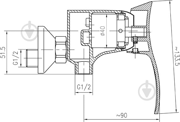 Смеситель для душа Ferro Padwa BTP 7 - фото 3