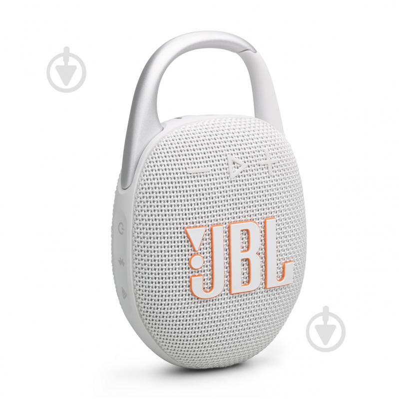 Портативная колонка JBL Clip 5 1.0 white (JBLCLIP5WHT) - фото 1