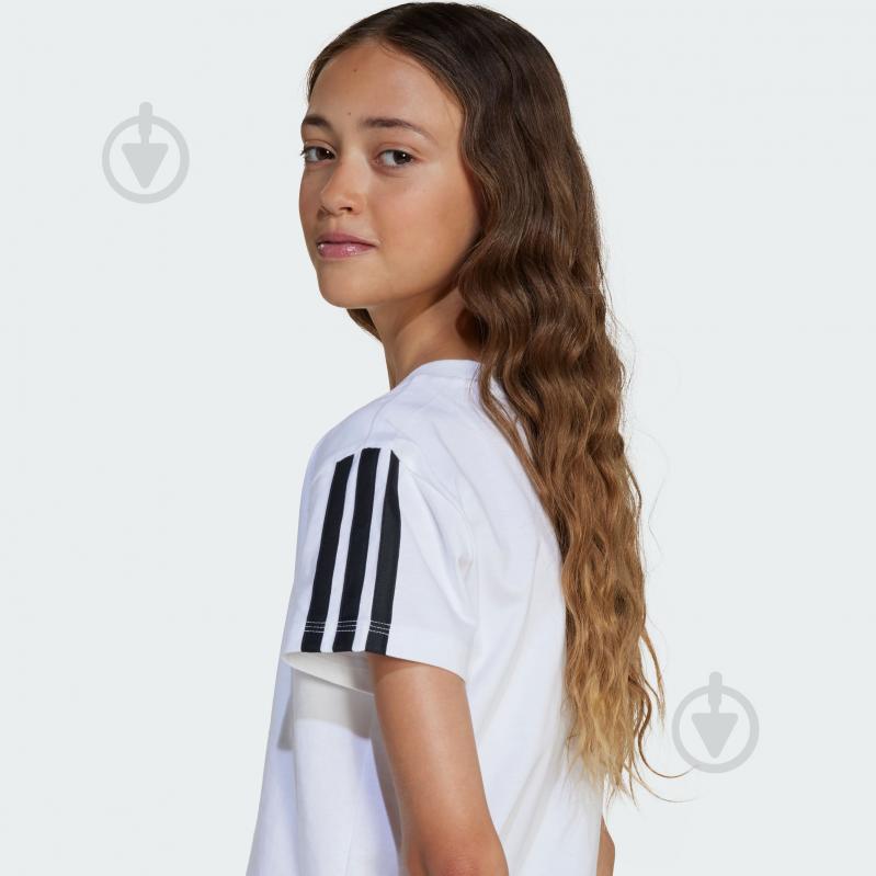 Футболка Adidas JG 3S TEE 160 JJ0945 р.140 білий - фото 3