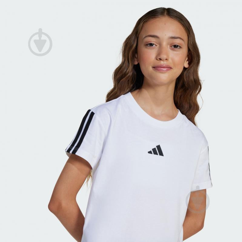 Футболка Adidas JG 3S TEE 160 JJ0945 р.140 білий - фото 4