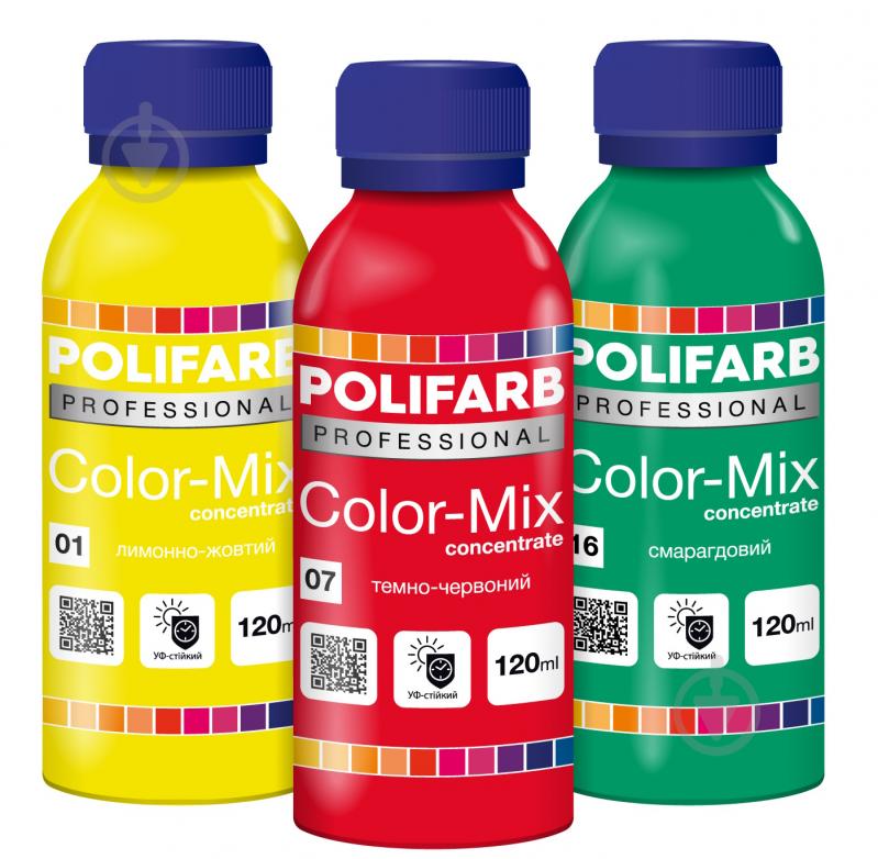 Колорант Polifarb Сolor-Mix concentrate ярко-желтый 120 мл - фото 1