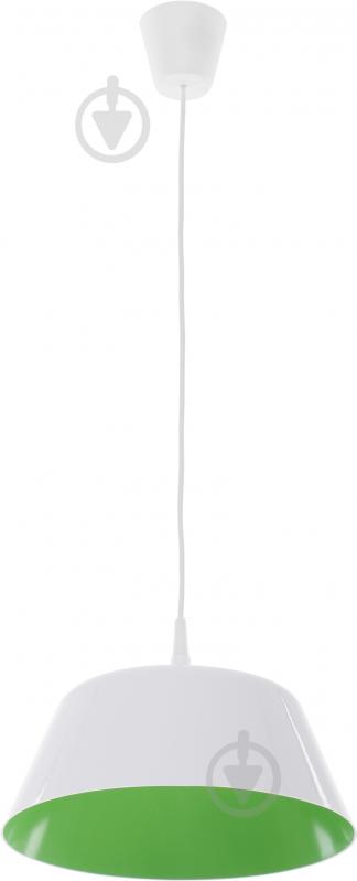 ВИТРИНА! Подвес TK Lighting Rossi 1x60 Вт E27 белый с зеленым 1702 - фото 1