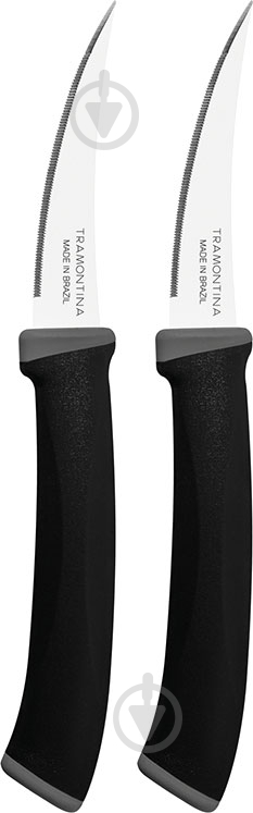 Набор ножей Tramontina Felice black 76 мм 23495/203 2 шт. - фото 1 Набор ножей Tramontina Felice black 76 мм 23495/203 2 шт. - фото 1