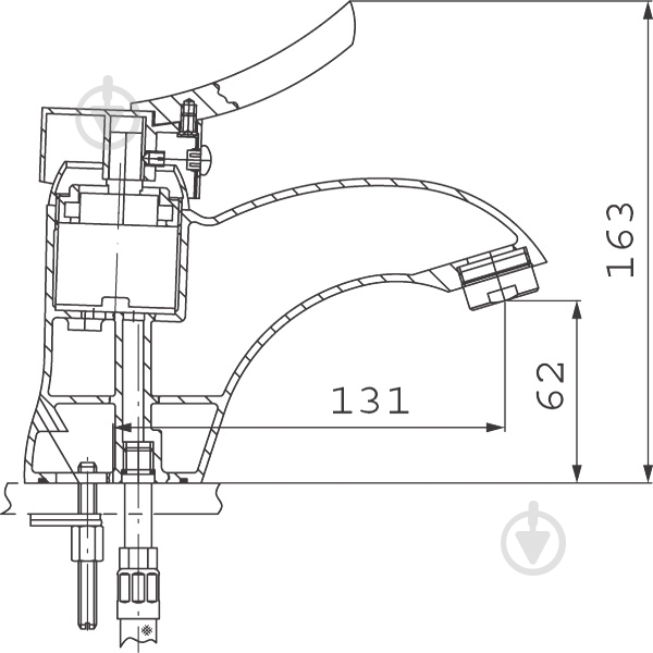 Смеситель для умывальника Ferro Werona BTW 2 - фото 4