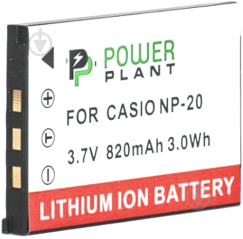 Аккумулятор PowerPlant Casio NP-20 820мА*ч (DV00DV1042) - фото 2