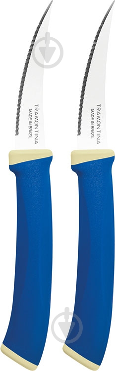 Набор ножей Tramontina Felice blue 76 мм 23495/213 2 шт. - фото 1 Набор ножей Tramontina Felice blue 76 мм 23495/213 2 шт. - фото 1