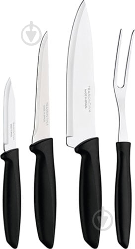 Набор ножей Tramontina Plenus black 23498/031 4 предмета - фото 1 Набор ножей Tramontina Plenus black 23498/031 4 предмета - фото 1