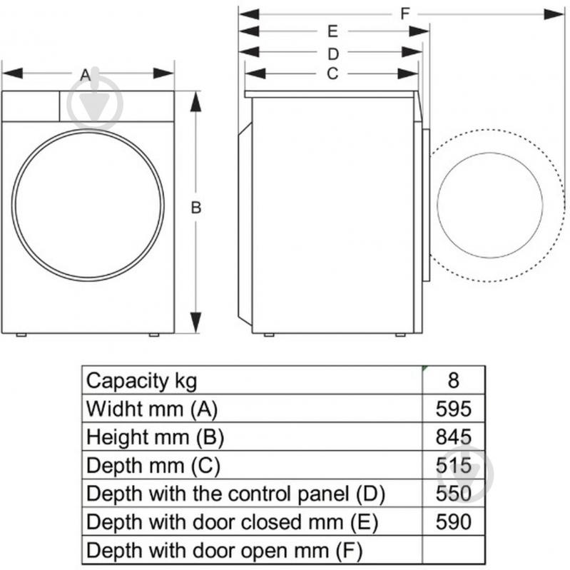Сушильная машина Hisense DH5I804BWCD - фото 11 Сушильная машина Hisense DH5I804BWCD - фото 11