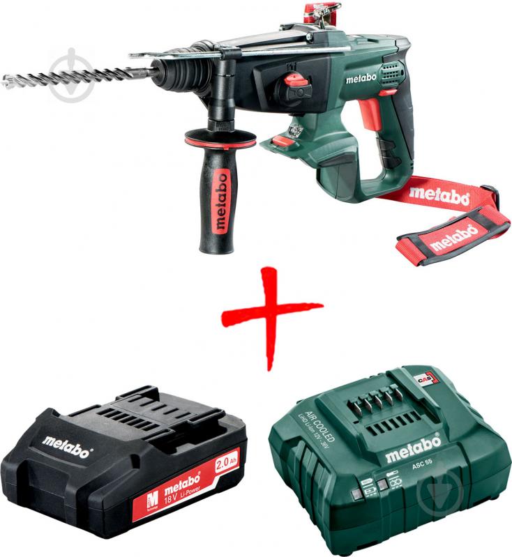 Перфоратор Metabo KHA 18 LTX + зарядний пристрій + батарея акумуляторна UA600210890_2 - фото 1