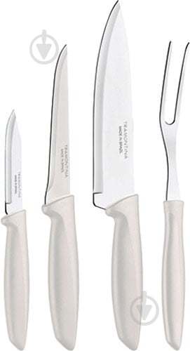 Набор ножей Tramontina Plenus light grey 23498/331 4 предмета - фото 1 Набор ножей Tramontina Plenus light grey 23498/331 4 предмета - фото 1