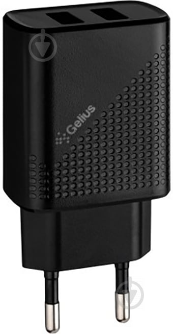 Мережевий зарядний пристрій Gelius Pro Vogue GP-HC011 2USB 2.4A Чорний - фото 2