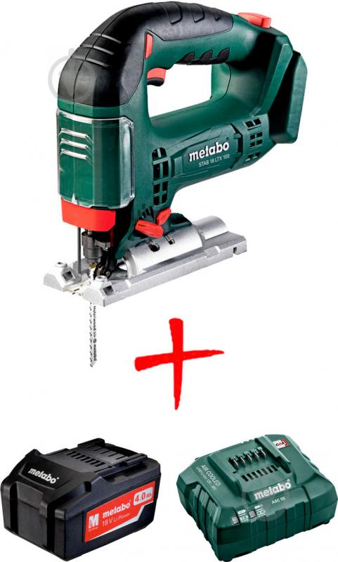 Електролобзик Metabo TAB 18 LTX 100 + зарядний пристрій + батарея акумуляторна UA601003890 - фото 1