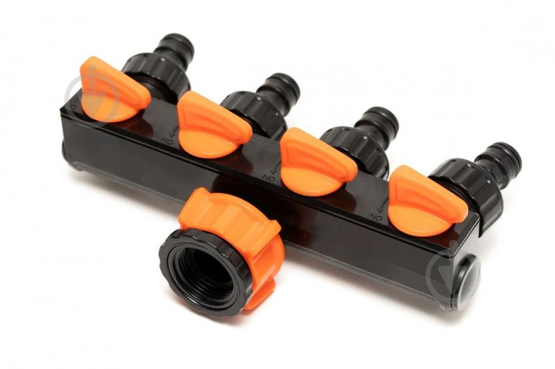 Розподільник 4-канальний MasterTool 3/4"-1" ВР (92-9380) - фото 1