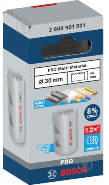 Коронка Bosch PRO Multi Material 30 мм 2608901501 - фото 3 Коронка Bosch PRO Multi Material 30 мм 2608901501 - фото 3