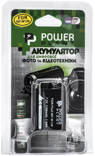 Аккумулятор PowerPlant Fuji NP-W126 1110мА*ч (DV00DV1316) - фото 2