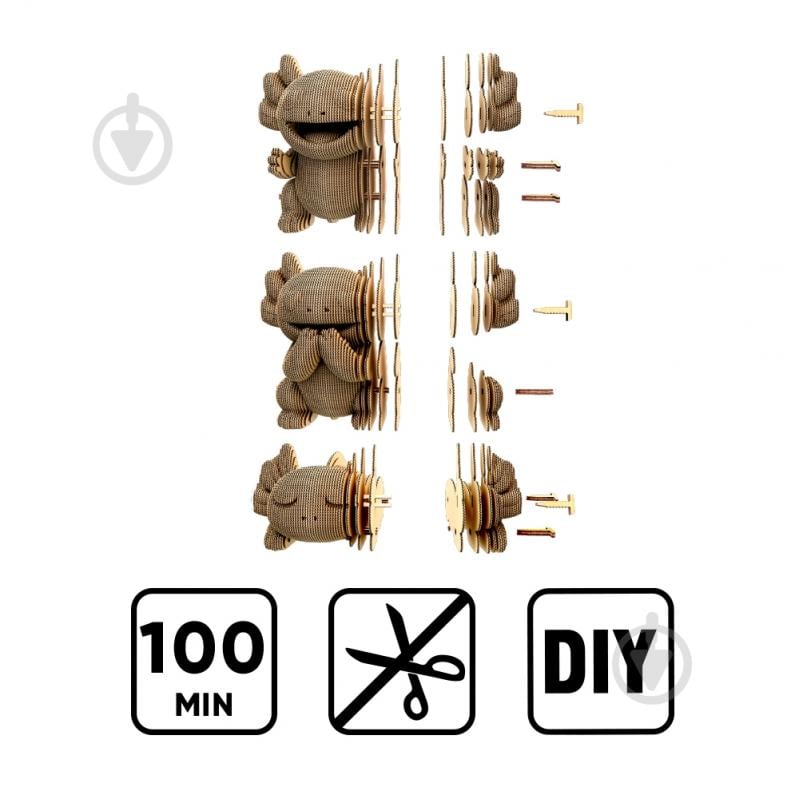 3D-конструктор Cartonic Puzzle AXOLOTLS TRIO CARTTRIOAXOL - фото 14