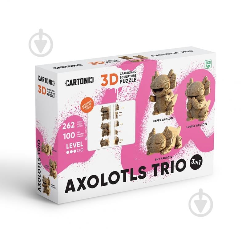 3D-конструктор Cartonic Puzzle AXOLOTLS TRIO CARTTRIOAXOL - фото 2