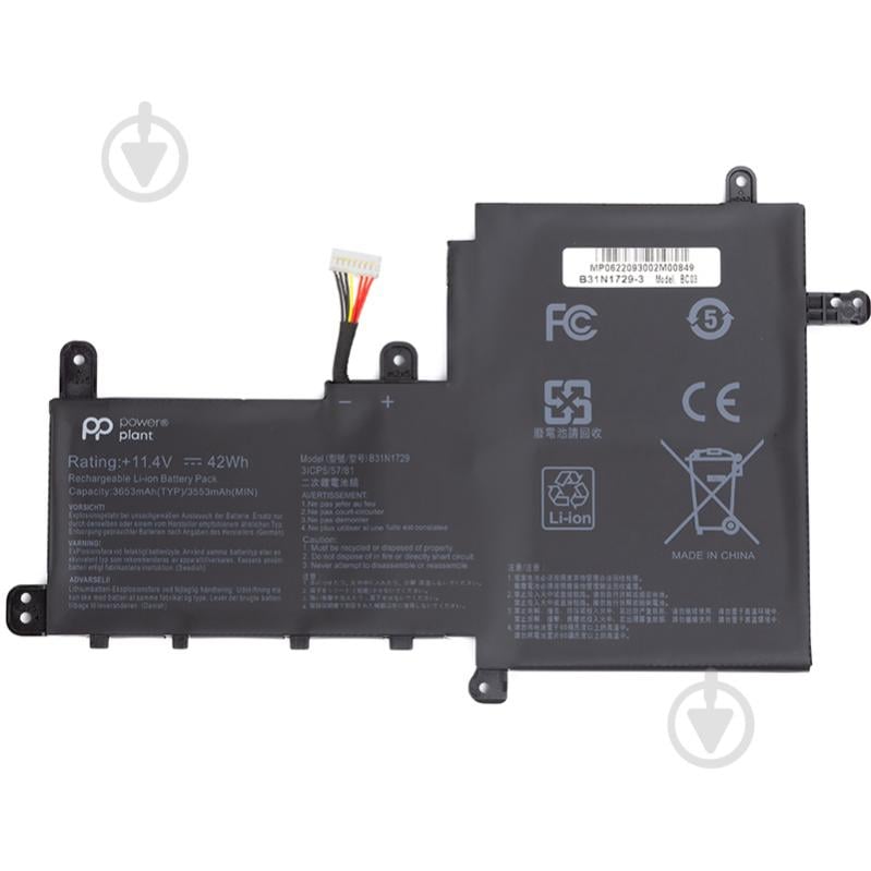 Акумулятор PowerPlant NB431632 11,4 V 3653 mAh для Asus - фото 1