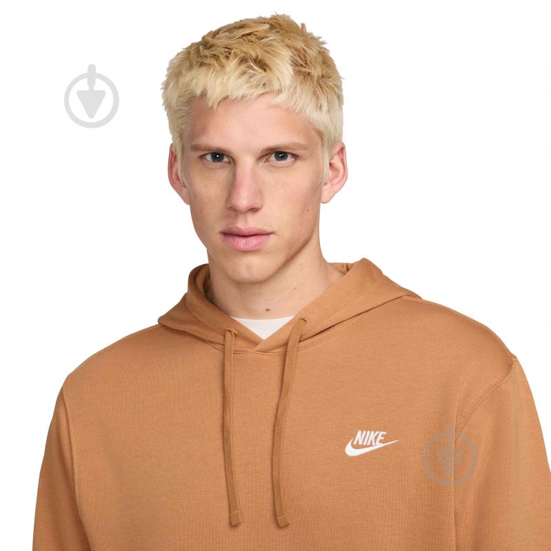 Джемпер Nike NSCLUB HOODIE PO BB BV2654-224 р.M бежевий - фото 3