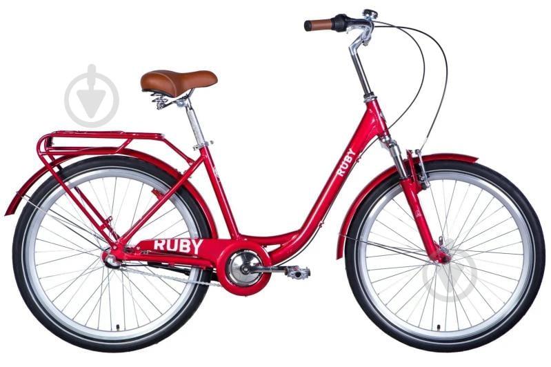 Велосипед Dorozhnik 26" 17"(43 см) RUBY PH OPS-D-26-261 красный - фото 1