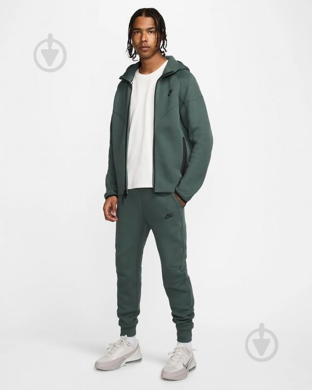 Джемпер Nike NK TCH FLC FZ WR HOODIE FB7921-338 р.M зелений - фото 11