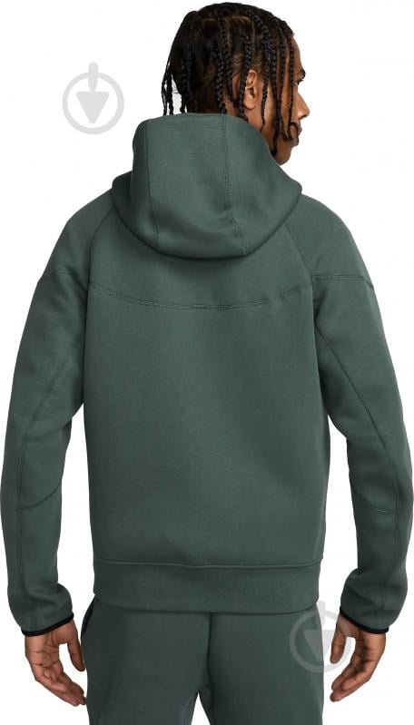 Джемпер Nike NK TCH FLC FZ WR HOODIE FB7921-338 р.M зелений - фото 2