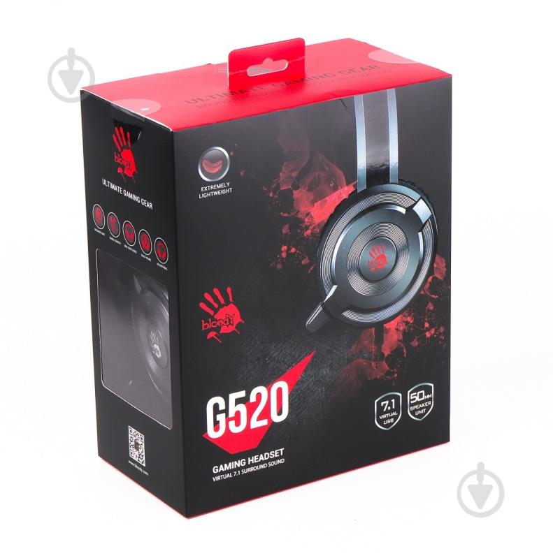 Навушники A4Tech ігрові G520 Bloody Grey - фото 4
