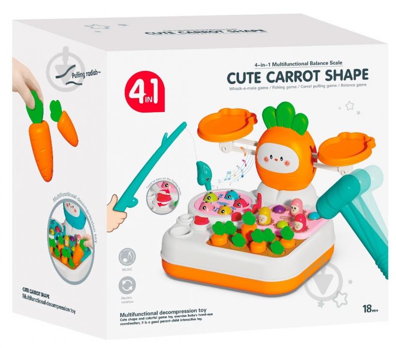 Игрушка BIBI-INN Игровой музыкальный центр 4в1 Веселая Морковка 688-82 - фото 1