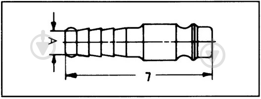 Ниппель WURTH для шланга 13мм 0699313 - фото 2
