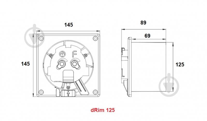 Вытяжной вентилятор AirRoxy для ванной на шариковых подшипниках airRoxy dRim 125 S BB (01-066) - фото 8