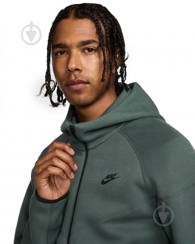 Джемпер Nike NK TCH FLC FZ WR HOODIE FB7921-338 р.L зелений - фото 3