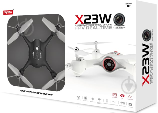 Квадрокоптер на р/к Syma 21 cм з FPV-камерою в асортименті X23W - фото 5